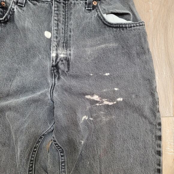 Levi's 551 Mom Jeans VTG 80s 90s Fits 8 Reg USA High Rise Tapered Distressed - Picture 2 of 8